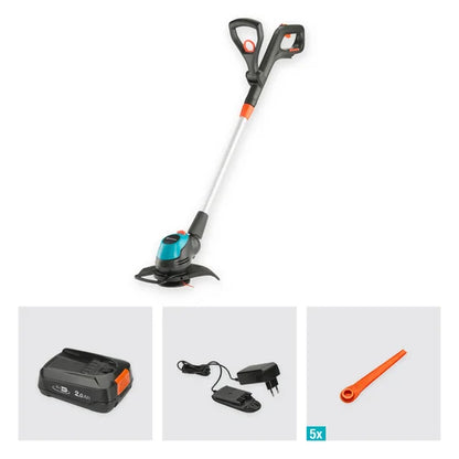 Gardena Cordless Trimmer EasyCut Ready to Use Set