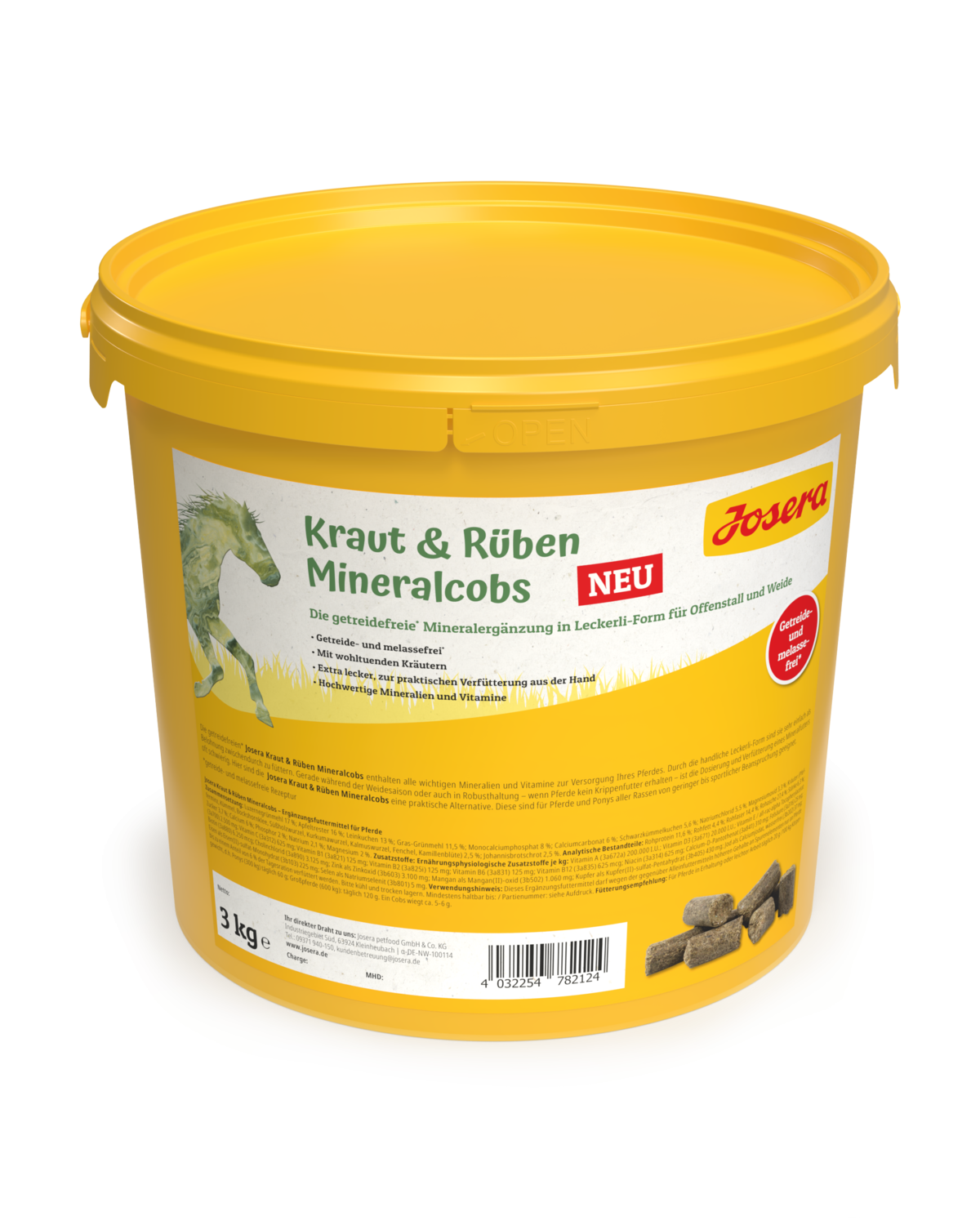 Josera Pferd Kraut & Rüben Mineralcobs