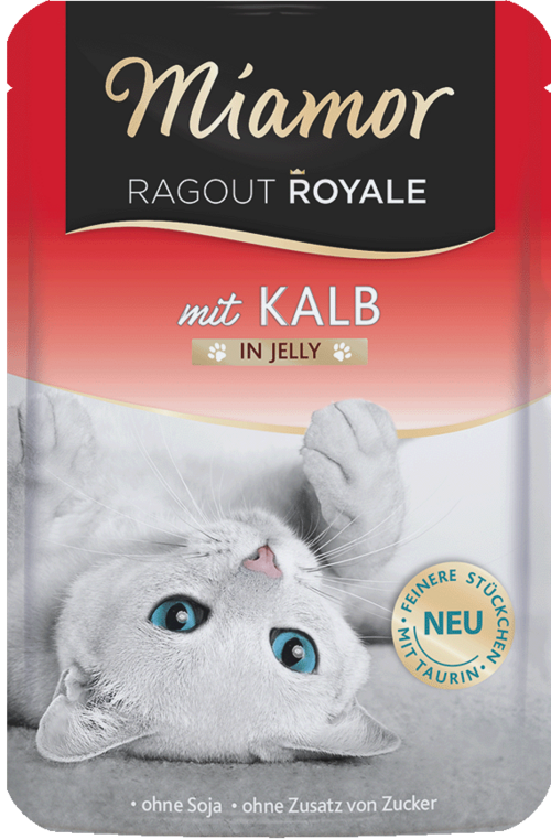 Miamor Ragout Royale in Jelly Kalb - Frischebeutel 100 g