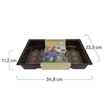Siena GARDEN Plastic Mini Greenhouse with Lid & 24 Swelling Pellets Ø 36mm
