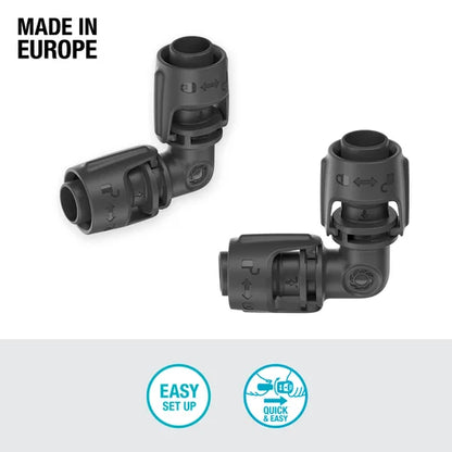 Micro-Drip-System L-Piece 13 mm (1/2") - Content: 2 pieces