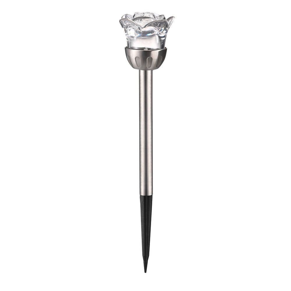 LED Solar Rose Garden Stake