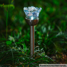 LED Solar Rose Garden Stake