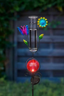 LED Solar Plug-in Rain Gauge Bonetti Design