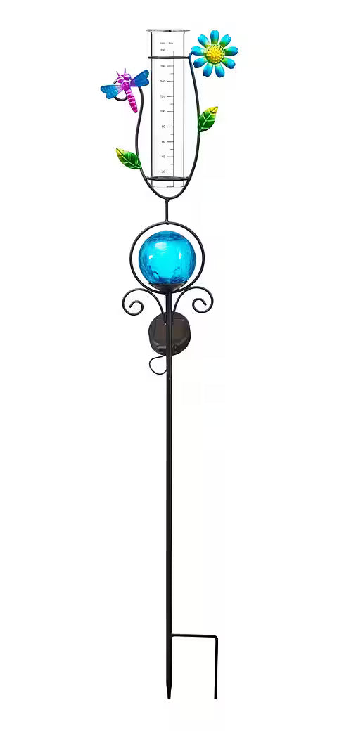 LED Solar Plug-in Rain Gauge Bonetti Design