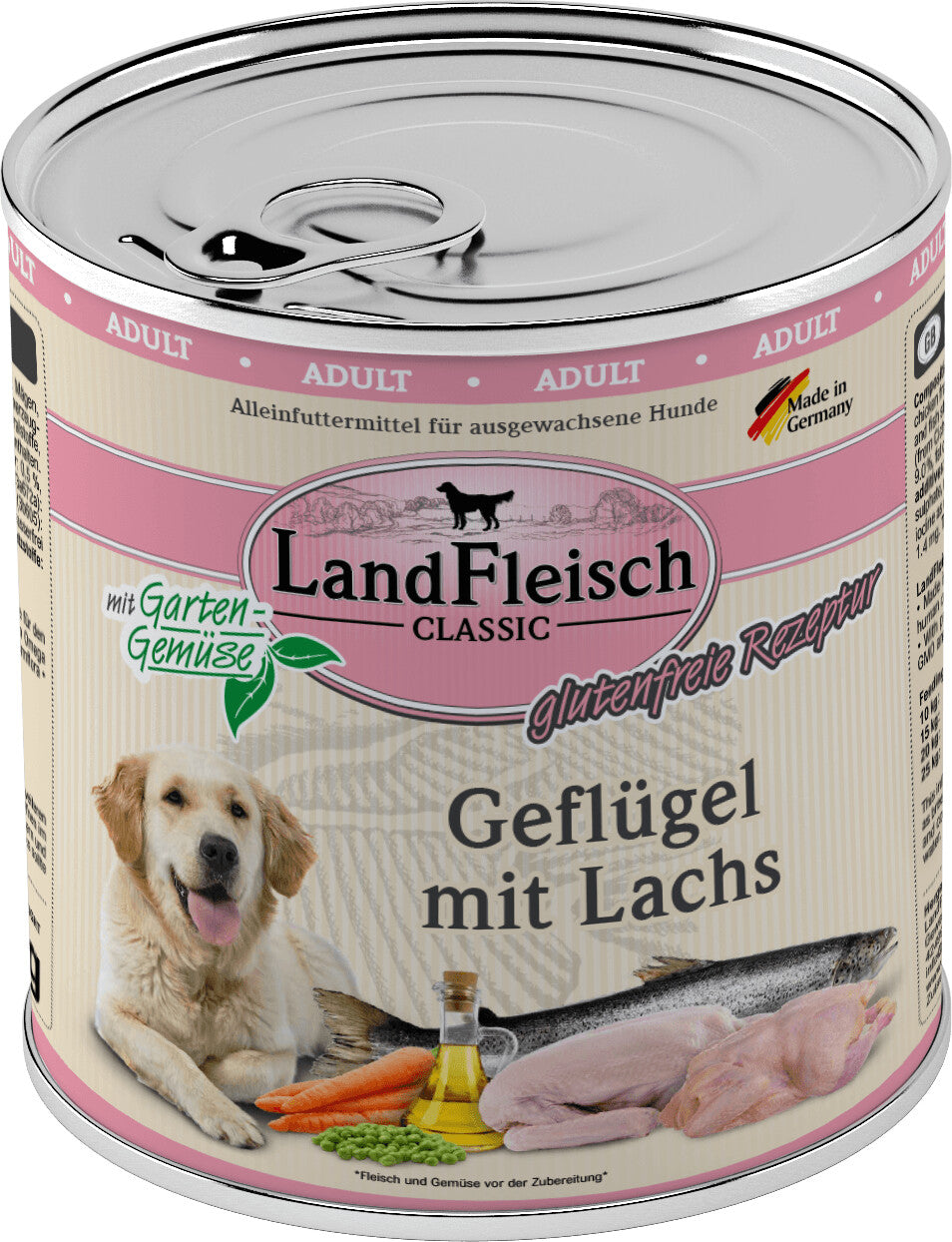 LandFleisch Dog Classic Geflügel mit Lachs
