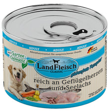 LandFleisch Dog Classic Geflügelherzen & Seelachs