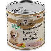 LandFleisch Dog Classic Junior Huhn,Ente+Kart