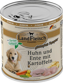 LandFleisch Dog Classic Junior Huhn, Ente und Kartoffel