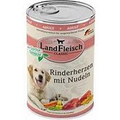 LandFleisch Dog Classic Rinderherz mit Nudeln