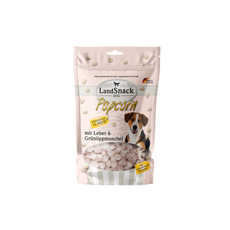 LandSnack Dog Hundepopcorn mit Leber & Grünlippmuschel 100 g