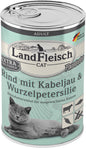 Landfleisch Cat Adult Pastete Rind, Kabeljau & Wurzelpetersilie