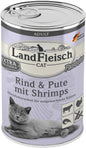 Landfleisch Cat Adult Pastete Rind, Pute & Shrimps
