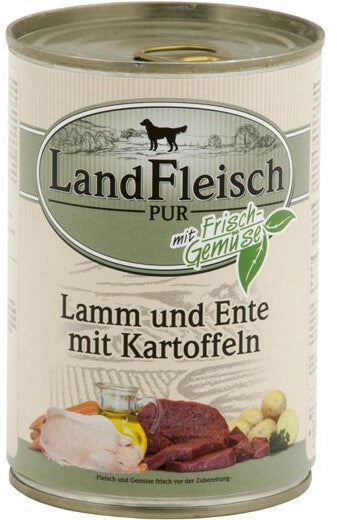 Landfleisch Dog Adult mit Frischgemüse Lamm Ente & Kartoffeln