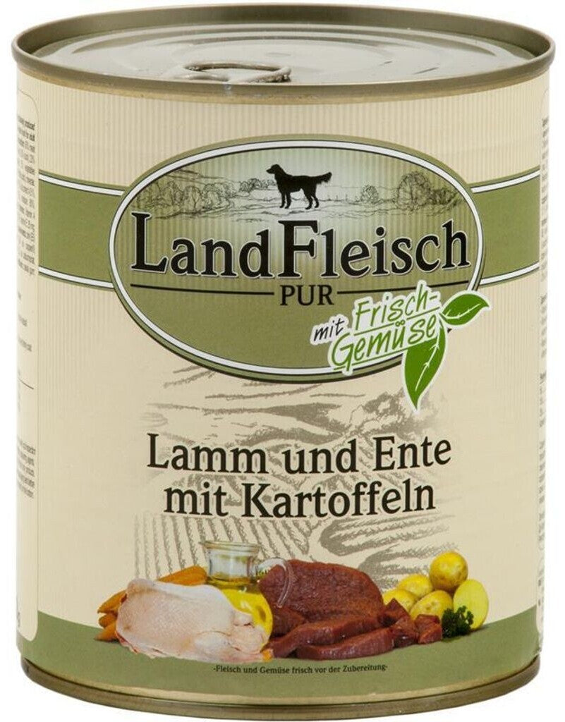 Landfleisch Dog Adult mit Frischgemüse Lamm Ente & Kartoffeln