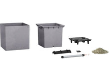 LECHUZA Pflanzenkübel CANTO Stone 30 low Komplettset