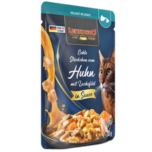 Leonardo Nassfutter Delight in Sauce - Echte Stückchen vom Huhn mit Lachsfilet 70g