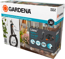 Gardena Liano TapFix Hose Storage 15m Set 13mm 1/2"