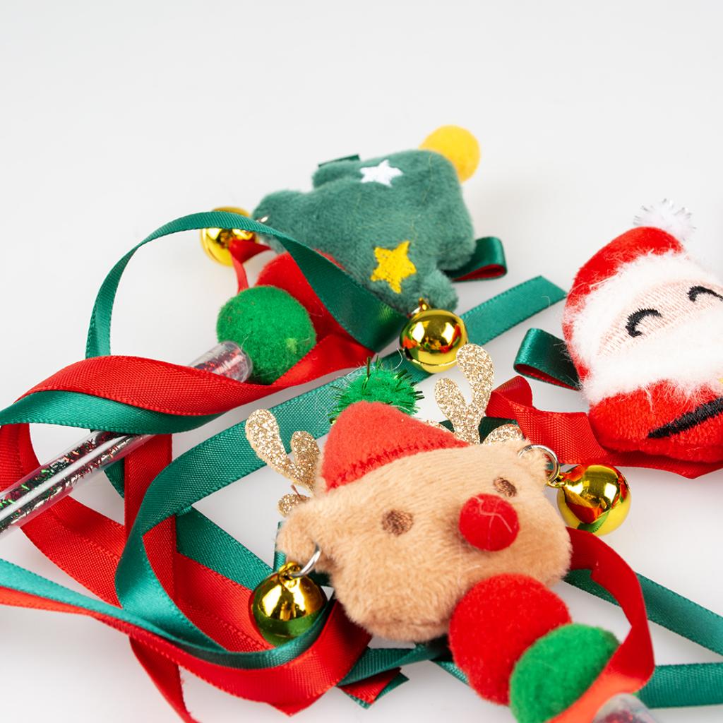duvoplus Weihnachtsspielstock seidig, lustiges Weihnachtsspielzeug für Ihre Katze