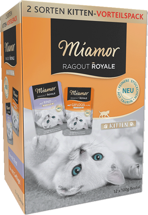 Miamor Ragout Royale in Jelly Multibox Kitten - 2 Sorten