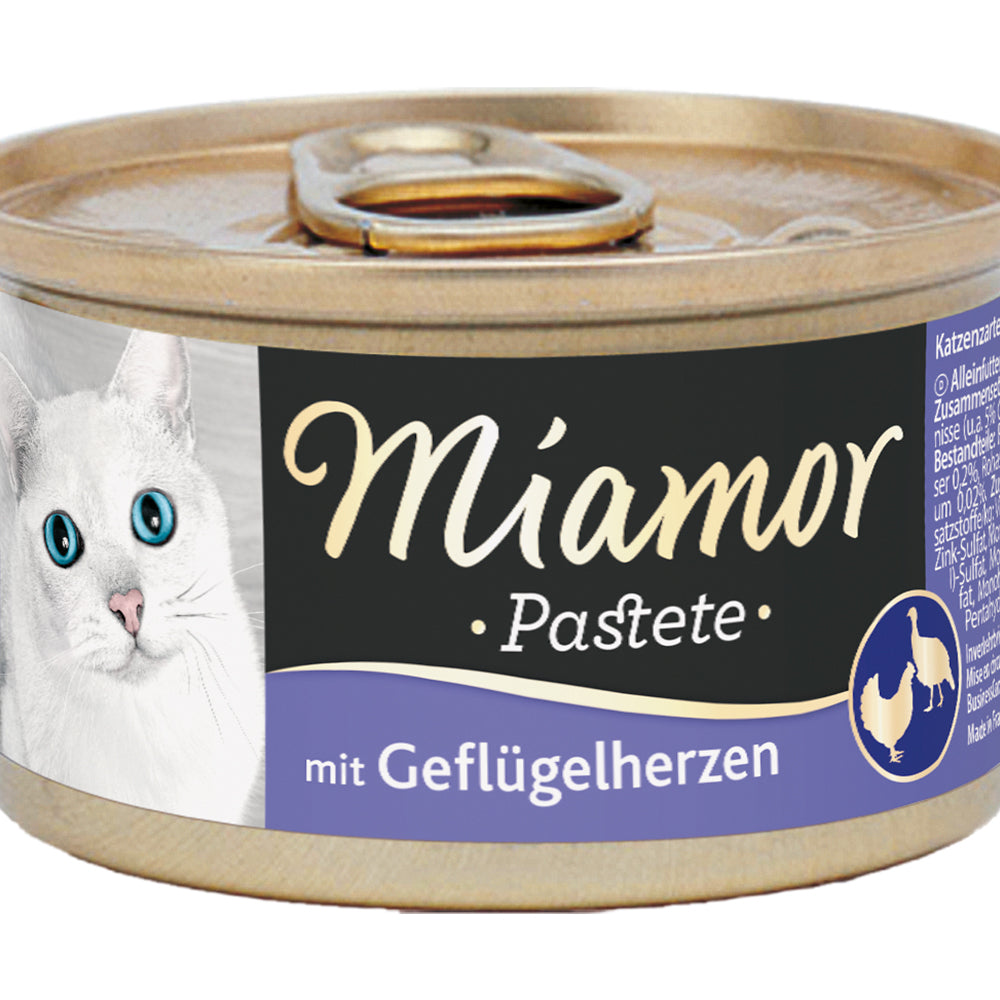 Miamor Fine Pâté with Poultry Hearts 85 g