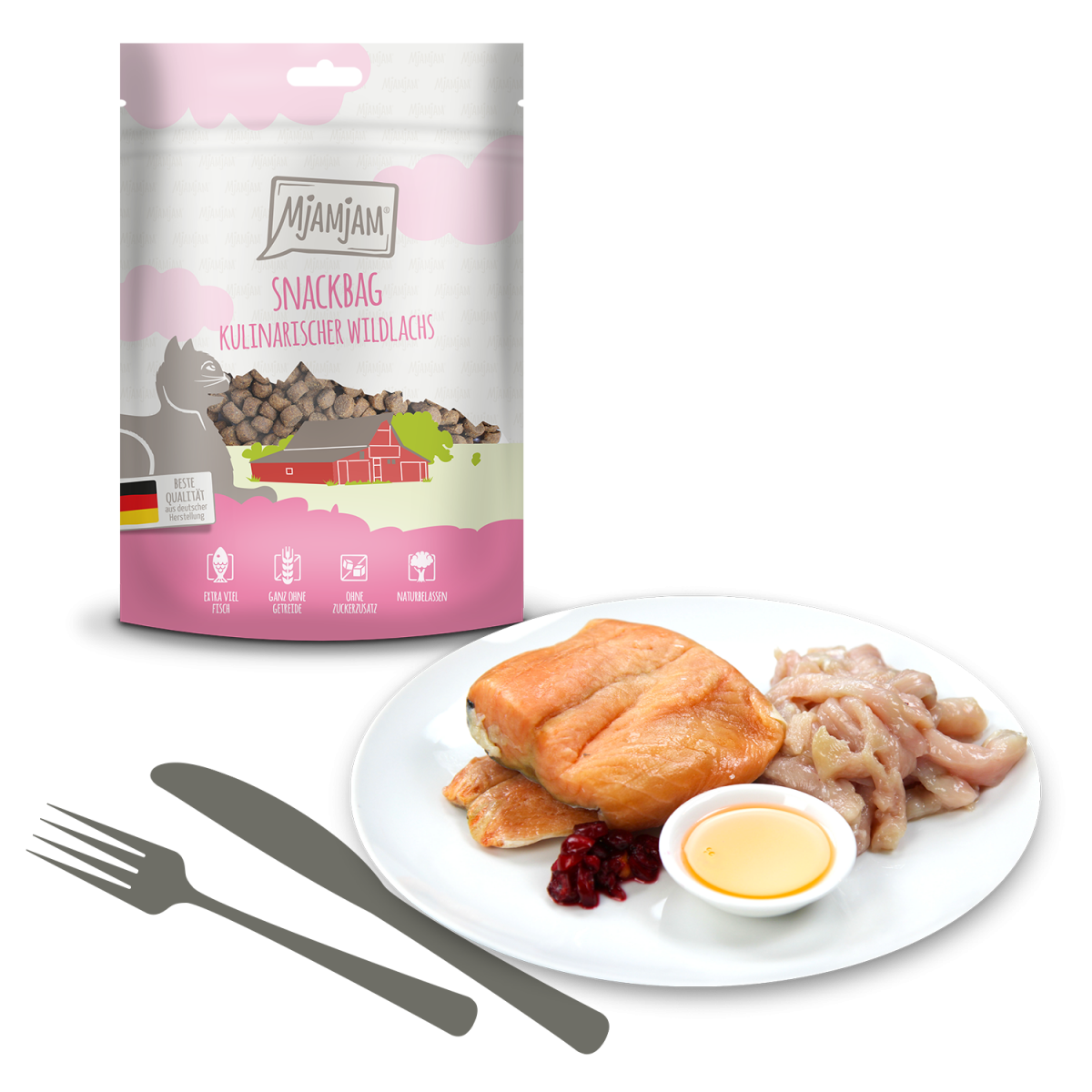 MjAMjAM Cat - Snack Bag - Culinary Wild Salmon