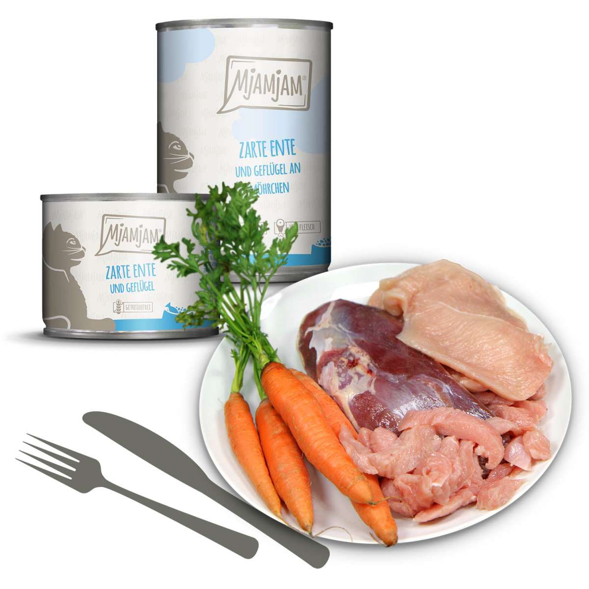 MjAMjAM Cat - Tender Duck & Poultry with Delicious Carrots