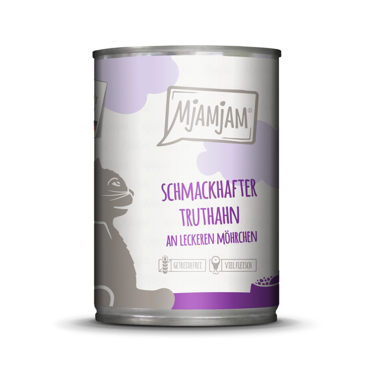 MjAMjAM Cat - tasty turkey with delicious carrots