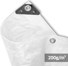 Noor "Super" Tarpaulin, white, extra strong, 4x6 meters