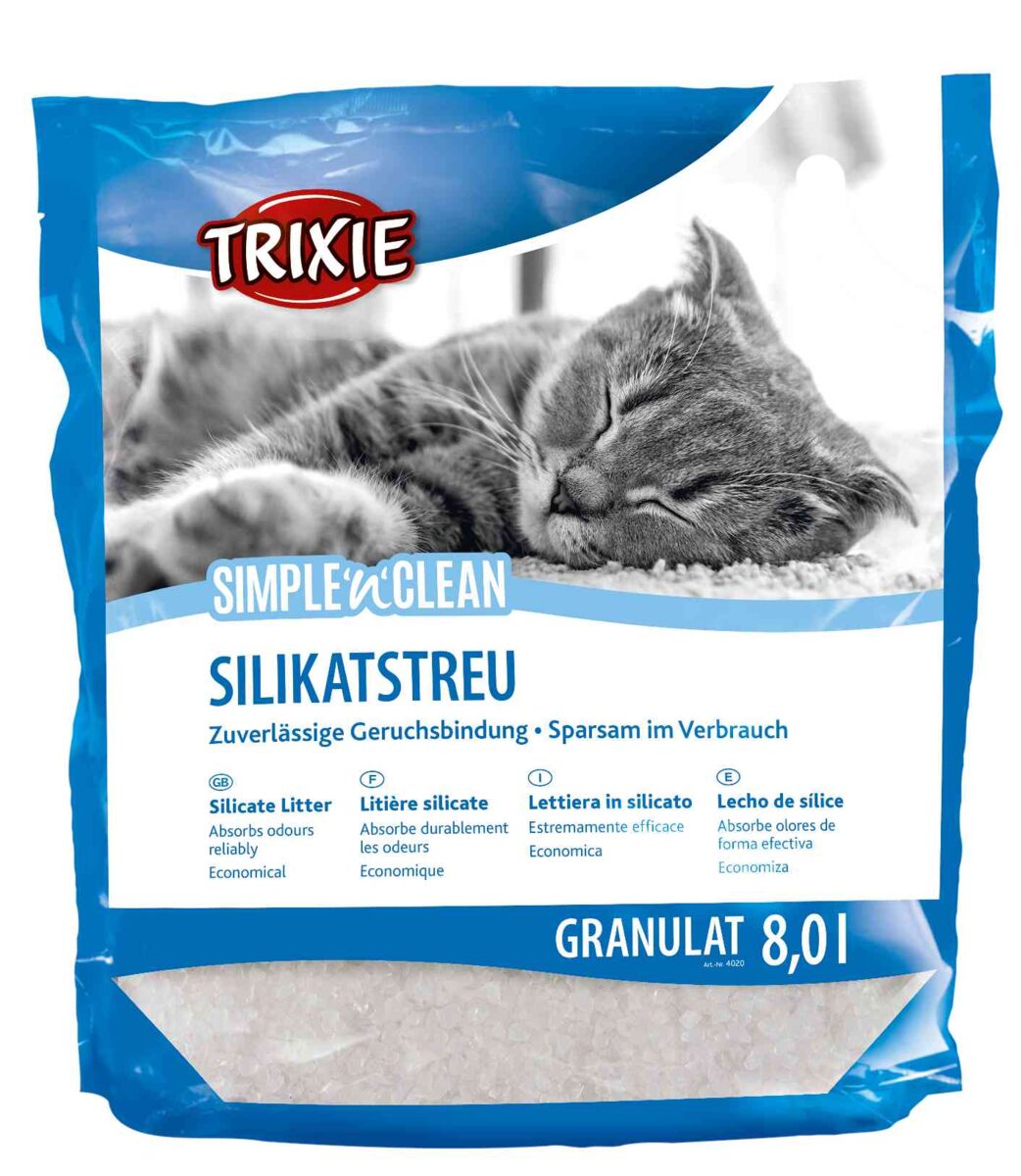 Silica gel litter