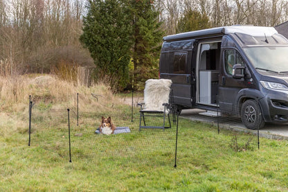Trixie Mobiler Hundezaun 15m schwarz