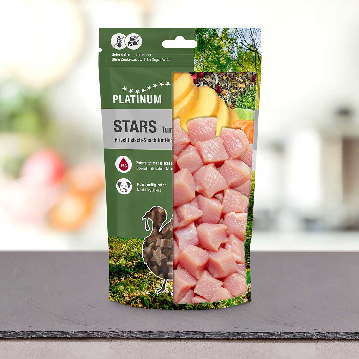 Platinum Stars Fresh Meat Snack for Dogs Turkey