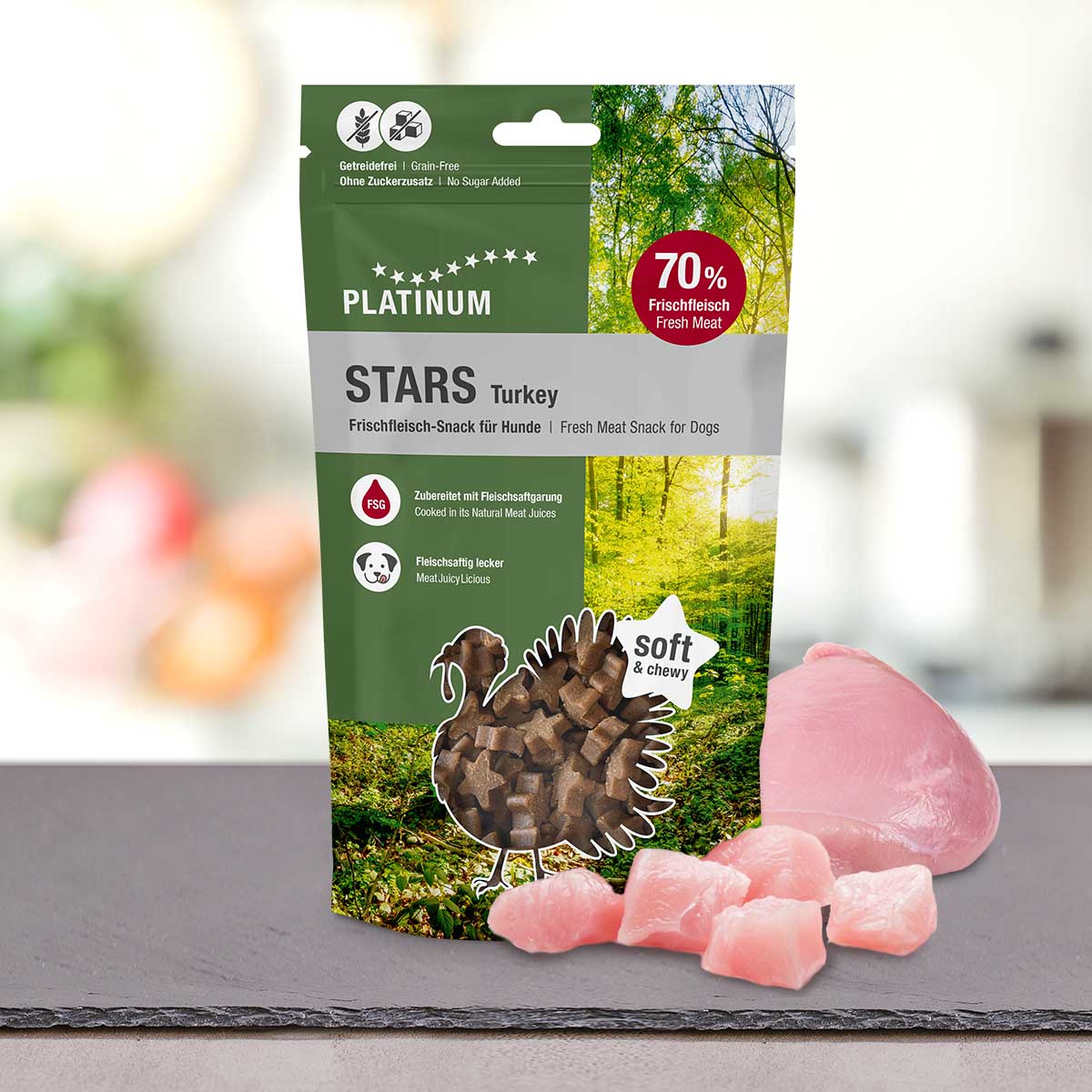 Platinum Stars Fresh Meat Snack for Dogs Turkey