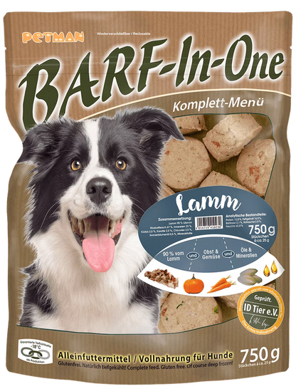 Petmann BARF in One Lamb 750 g frozen