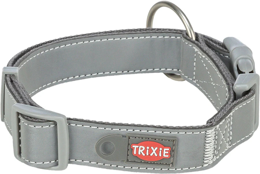 Trixie Premium Reflect Collar, Graphite