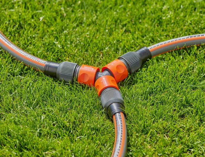 GARDENA Profi-System-Y-Stück, 2-Wege-Verteiler, 1 Eingang, 2 Ausgänge, 3/4 Zoll