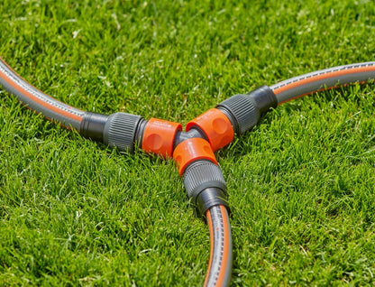 GARDENA Profi-System-Y-Stück, 2-Wege-Verteiler, 1 Eingang, 2 Ausgänge, 3/4 Zoll