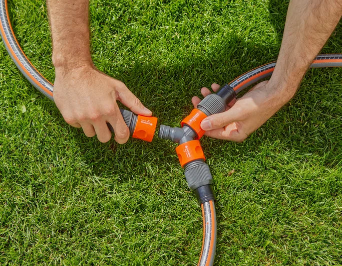 GARDENA Profi-System-Y-Stück, 2-Wege-Verteiler, 1 Eingang, 2 Ausgänge, 3/4 Zoll