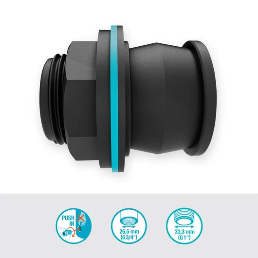 Tank Connector Push In (G1" / G3/4")