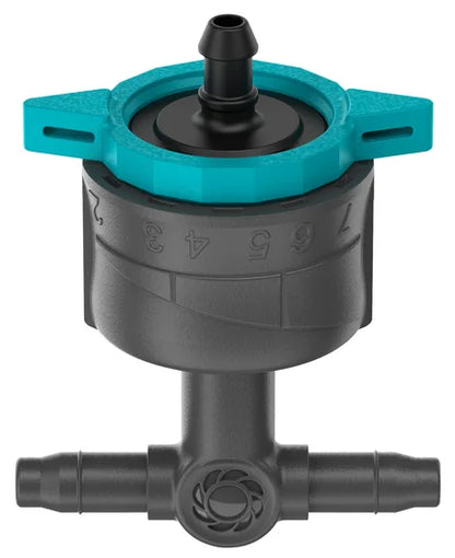 GARDENA Micro-Drip-System Adjustable In-Line Drip Head 1-8 l/h, pressure-equalizing - Contents: 5 In-Line Drip Heads, 1 End Cap