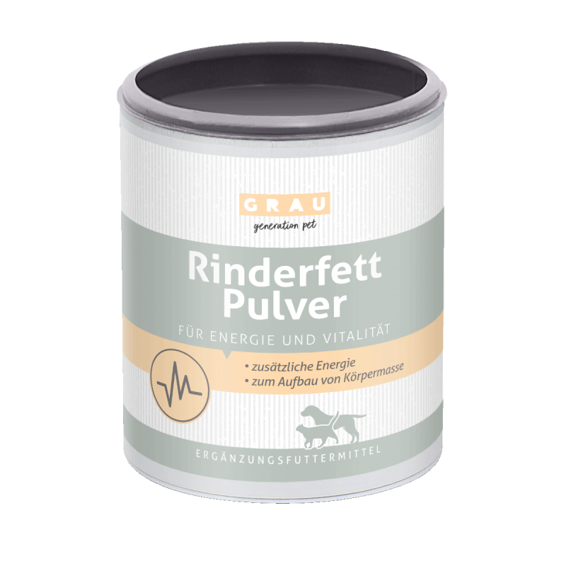 Grau Rinderfett-Pulver