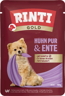 Rinti Gold Pure Chicken & Duck - Fresh Pouches