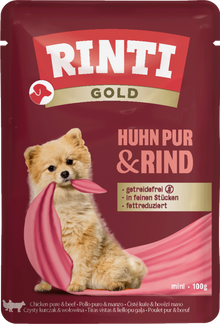 Rinti Gold Pure Chicken & Beef - Fresh Pouches