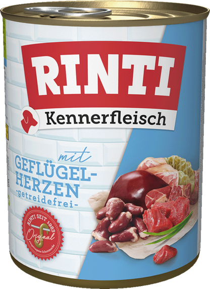 Rinti Kennerfleisch Poultry Hearts - Can