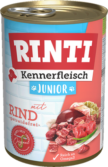 Rinti Kennerfleisch Junior with Beef - Can