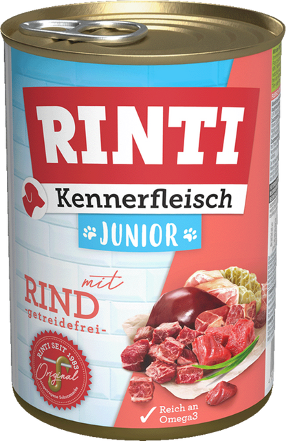 Rinti Kennerfleisch Junior mit Rind - Dose