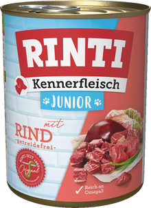 Rinti Kennerfleisch Junior with Beef - Can