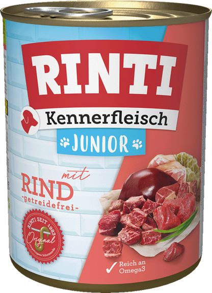 Rinti Kennerfleisch Junior mit Rind - Dose