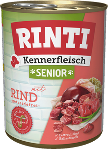 Rinti Kennerfleisch Senior - with Beef - Can