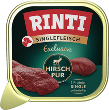 Rinti Singlemeat Exclusive Deer Pure - Tray